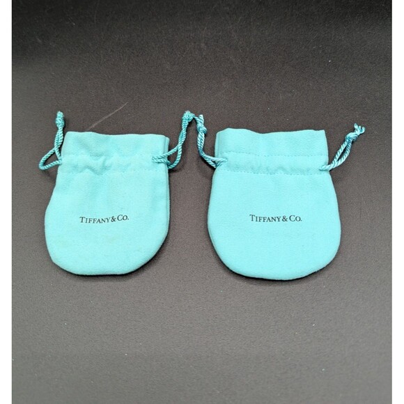 Tiffany & Co. Other - Tiffany  Empty Packaging Small Blue Drawstring Closure Jewelry Pouch Lot of 2